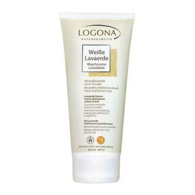 Logona Weiße Lavaerde Waschcreme Lotusblüte