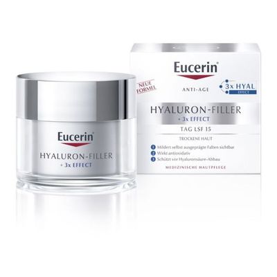 EUCERIN Anti-Age Hyaluron-Filler Tag trockene Haut