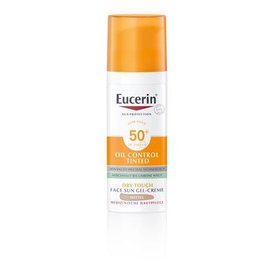 EUCERIN Sun Oil Control tinted Creme LSF 50+ mittel