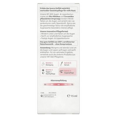 LAVERA My Age Augen- &amp; Lippenkonturcreme Bio-Hibiskus &amp; Ceramide