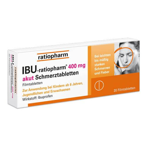 IBU RATIOPHARM 400 mg akut Schmerztbl. Filmtabl.